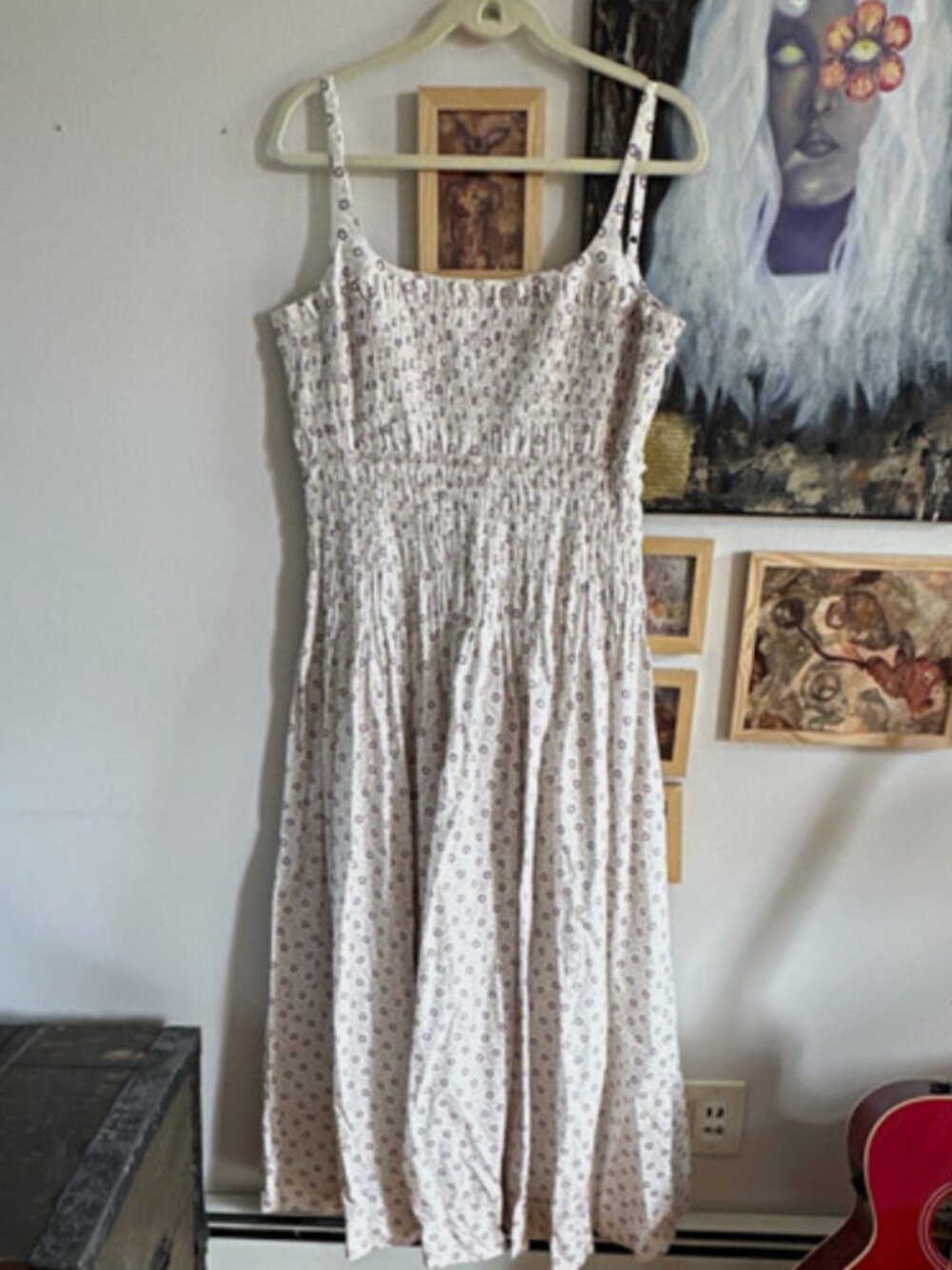 Rebecca Taylor Suzanne Fleur Smocked Poplin Dress
